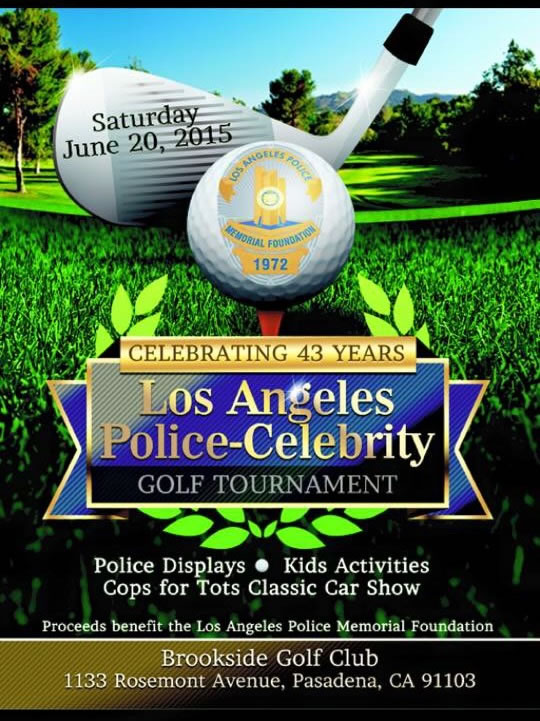 LAPD Golf event flyer